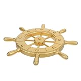 Idée cadeau bord de mer : surprenez vos proches avec une barre de bateau décorative, un ajout rustique et unique à leur décoration intérieure ou à leur collection d’objets sur le thème . décoration murale en forme de barre de navire en bois, barre de capitaine décorative