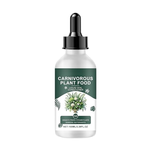 Alimentos líquidos para plantas carnívoras - Complemento alimenticio para plantas insecticidas internas, botella de 100 ml con gotas concentradas | Nutrimento para Dionaaaaea Muscipula, Neperthes