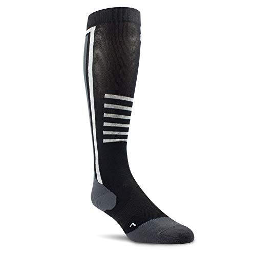 ARIAT Unisex 2341 AriatTEK SlimLine Performance Lightweight Fast Drying Arch Support Mid-Calf Socks