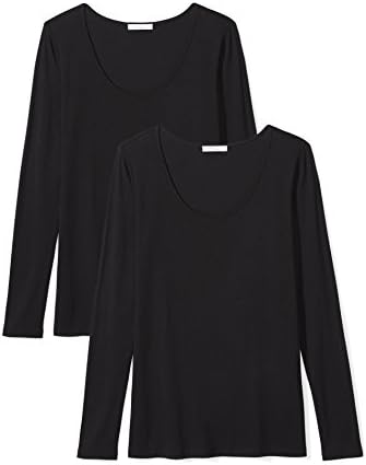 Daily Ritual Women's Jersey Long-Sleeve Scoop Neck T-Shirt, Multipacks