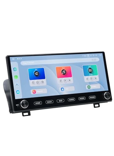 Dasaita 12.3" Car Stereo for Honda Accord 2018-2021, 8GB+256GB Head Unit with Control Knob, Android 13, Wireless CarPlay & Android Auto, Plug and Play GPS Navigation, Voice Control, 2K Touchscreen