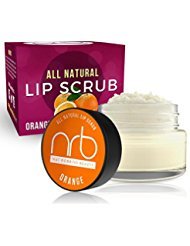 NRB Beauty Revival Lip Scrub - All Natural Sugar Based - Exfoliating & Moisturizes Chapped Dry Lips - 0.5 oz Each - Made In The USA - Orange