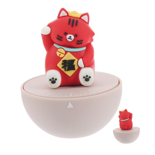 TOPBATHY 3St Zeitmanager Küchenhelfer Haushaltstimer Erinnerung an die Kochzeit entzückender Timer Katze Uhr Kinder Timer manuelle zeitschaltuhr Eieruhr Cartoon-Timer Backwerkzeug ABS, – Bild 6