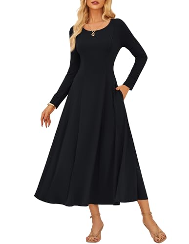 GRACE KARIN Damen Herbst Elegant Kleider...