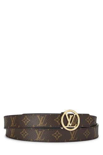 Louis Vuitton, Pre-Loved Monogram Canvas Circle Logo Ceinture, Brown