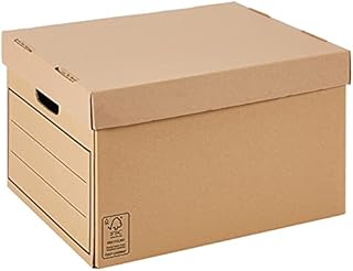 BANKERS BOX Corrugated Cardboard Storage Box/Archive Box for General Use (W x H x D) 32 x 25 x 39 cm (Pack of 10) - brown