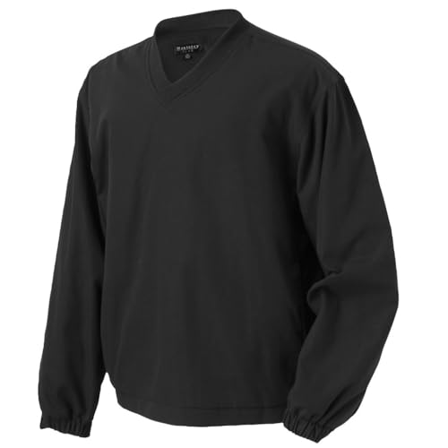 Monterey Club Men's Pullover Long Sleeve Poplin Solid Color #1770