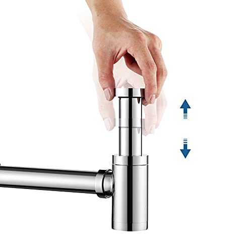 Auralum Sifone in Acciaio Inox da 11/4 per