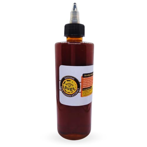 SCOTTY'S BUGS Natural Leaf Tannin Extract for Blackwater Aquariums – Betta Fish Water Conditioner | Tannins for Aquarium | 9 FL OZ