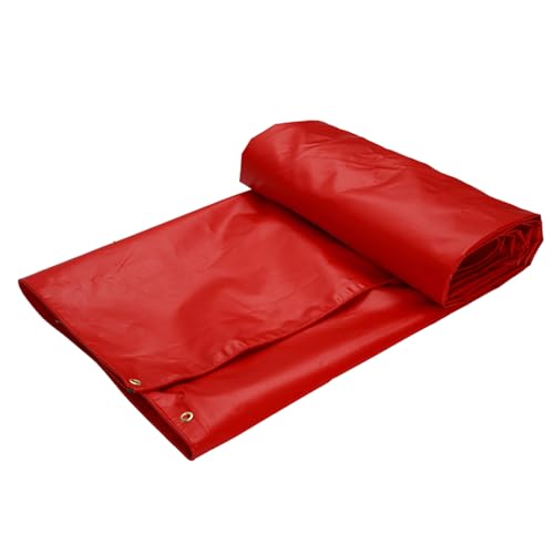 Bâche polyester revêtu de PVC 400 g/m² ultra haute densité rouge - 2