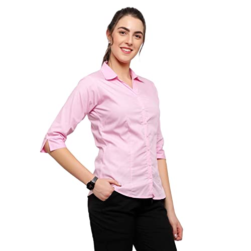 Image of Blue Ronin Women 3 /4 Sleeve Stylish Western Official Formal Shirts Regular fit Shirts for Women