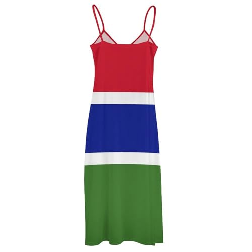 Robe femme drapeau gambien grande taille fluide et légère
