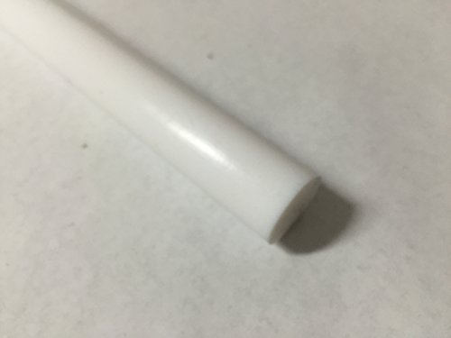 Image of Acetal Copolymer Plastic Round Rod 1 1 /4 inch Diameter, 12 inch Length - White Color
