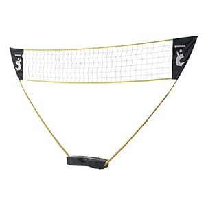 HAMMER Volleyball Netz Set - Volleyball-Set mit Tragekoffer, Pfostenständer, Courtline und Bodenheringe, Leichter Aufbau, Volleyball-Zubehör Spaß für jung und alt