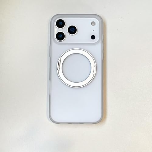 Coque iPhone 17 Pro rigide haut de gamme silicone mat transparent argent