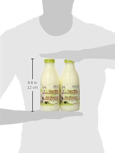 Alpen Secrets Goat Milk Foaming Milk Bath with Olive Oil, 28.7 Fluid Ounce (Pack of 2)