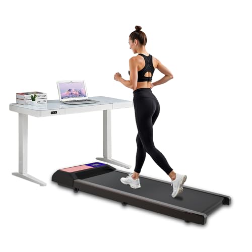Treadmill Under Desk with Incline for Home and Office,Walking Treadmill with Remote Control and LED Display