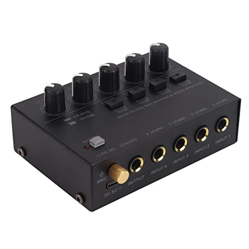 Amplificador de Fone de Ouvido de Estúdio de 4 Canais, Configuração Forte, Modo de Operação Simples,
