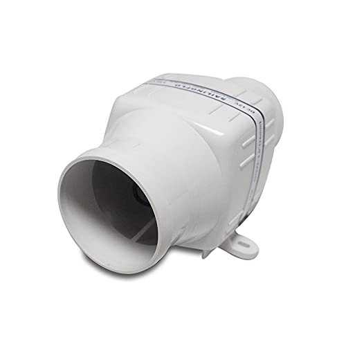 SAILINGFLO 12V In-Line Marine Bilge Air Blower - 3 130 CFM or 4 270 CFM 3 Inch or 4 Inch Quiet Operation Bilge Blower Fan for Boat Yacht (3 130 CFM)