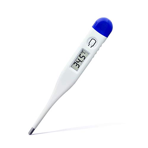 Thermomètre pour la fièvre bébé et adulte avec alerte thermique et embout étanche
