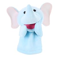 YARNOW Elephant Hand Puppet for Boys and Girls Moveable Mouth Soft Plush Material for Parent-boy Girl Interactive Storytelling and Role-play Activities