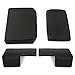 HECASA Seat Cushion Set Compatible with John Deere Crawler Dozer 350 450 550 Seat Set Seat Cushion Kit Black 4Pcs