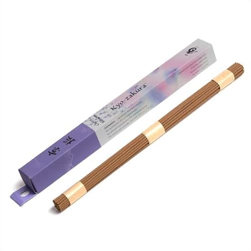 Shoyeido Daily Incense Sticks - Bastoncini di incenso, in Giappone, con materiali naturali, basso fumo, Low Smoke Natur & Tradizionale (Kyo-Zakura (fiori di ciliegio)