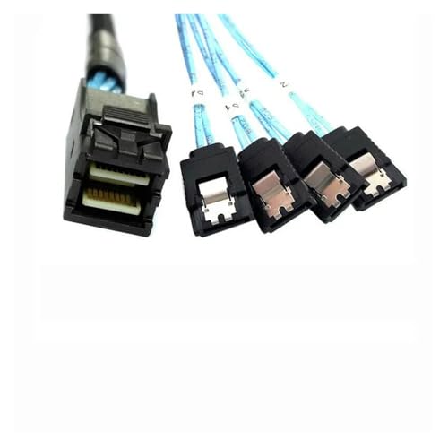 Cable de datos SFF-8643 a 4 SATA 7pin 1m miniatura 3