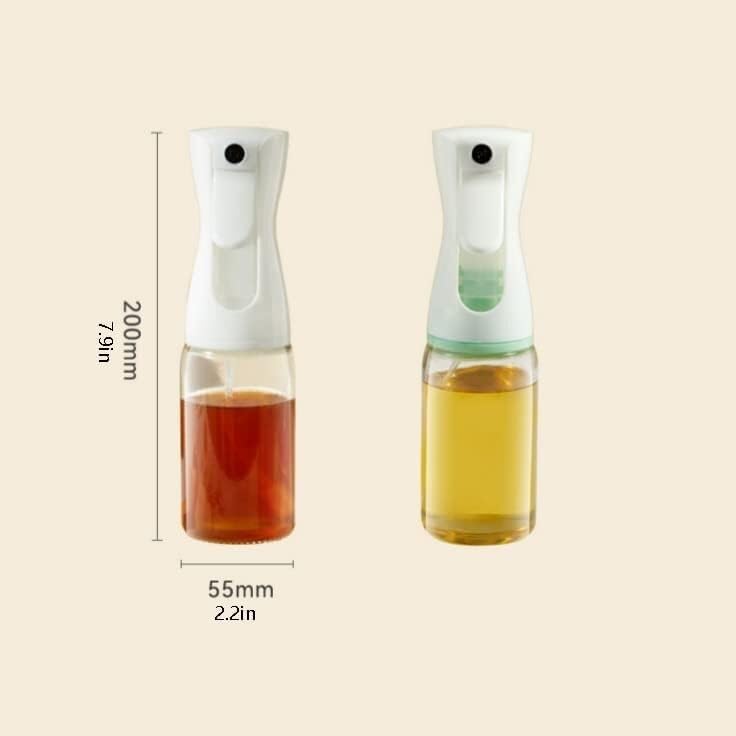 Ölsprühflasche, Küchenhelfer, Küchenhelfer, Ölsprüher, Ölsprühflasche, Glas, Küche, Haushalt, Ölspender, Kontrolle, zerstäubtes, essbares Olivenöl, Sprühgerät, Kochluft, Bratpfanne, einfach (Farbe: We