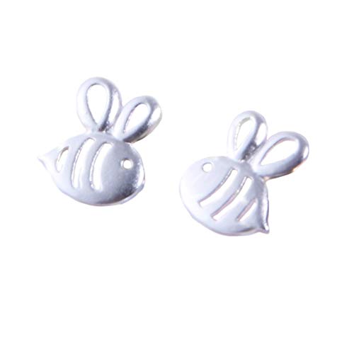 Helen de Lete Lovely Honey Bee Sterling Silver Stud Earrings Bumblebee Stud Earrings