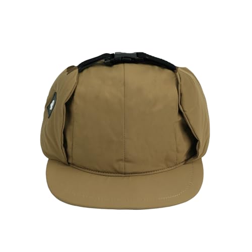 Croogo Winter Baseball Cap with Earflaps Flat Brim Trapper Hat Russian Hats Waterproof Snow Eskimo Ski Hat for Cold Weather4