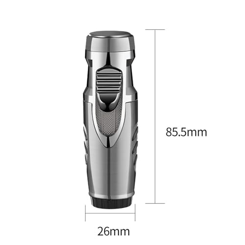 Encendedor de butano recargable con llama ajustable para acampada, pack de 2 7