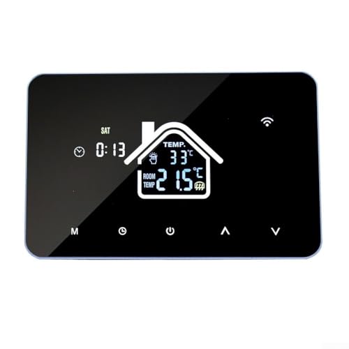 Termostato inteligente con pantalla LCD para aplicaciones de calefacción de suelo eléctrico compatibles con Tuya (calefacción eléctrica de piso)
