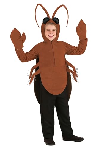 Disfraz de cucaracha para niños con capucha y alas