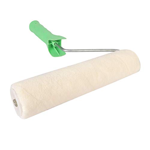 Image of KAPIL Painting Tools Combo of 1 Kamal Superior Quality Paint Tray for 9 inch Paint Rollers, and 1 KAPIL Wall Paint 9 INCH EPOXY Roller (Imported Superior Quality) - White Colour