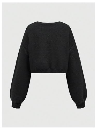 Women's Goth Cardigan Sweater Gothic Moon Star Cardigan Embroidered Crop Sweater Button Down Knit Top Outerwear2