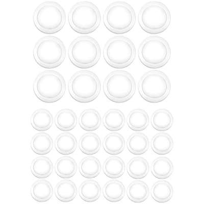 PARMIDA (12 Pack) 5/6 Inch LED Disk Light 2700k (Warm White) and (24 Pack) 5/6” Dimmable LED Disk 2700k (Warm White)