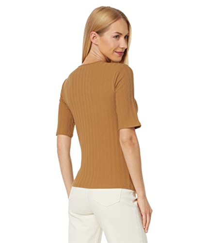 Image of Vince Women's Elbow Sleeve Crew Neck Top