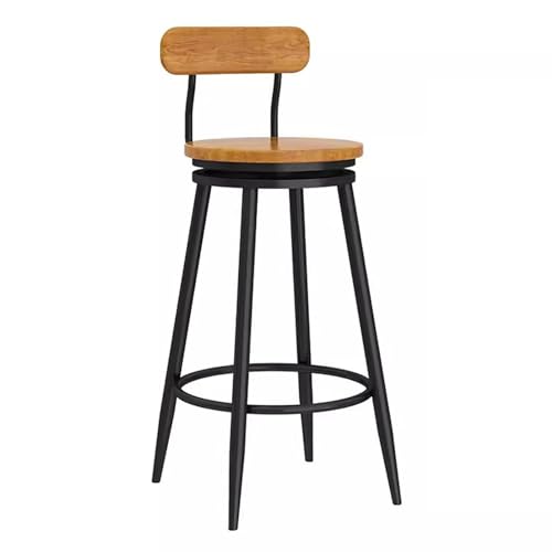 Tabouret de bar réglable avec dossier et assise pivotante pour comptoir de pub et café