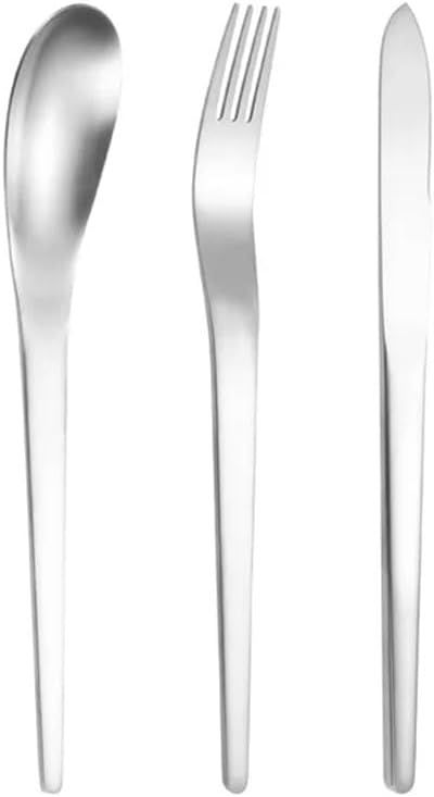 美しい再利用可能なステンレススチールテーブルナイフフォークスプーンホームシンプルなキッチンカトラリーセットクリエイティブシルバーウェ