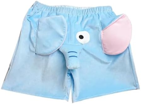 Mens Pajama Pants,Funny Elephant Shorts,Cute and Novelty Womens Pajama Bottoms Couple Loose Home Casual Pajama Shorts