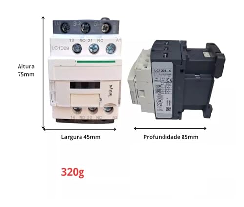 Contacteur 24VAC 9a 3p LC1D09B7C pour commande de circuit triphasé - 3