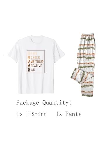 Image of Black History Pajamas, Graphic Matching Sets for Women, Magic Afro American Natural Hair Vintage Melanin T-Shirts and Pants