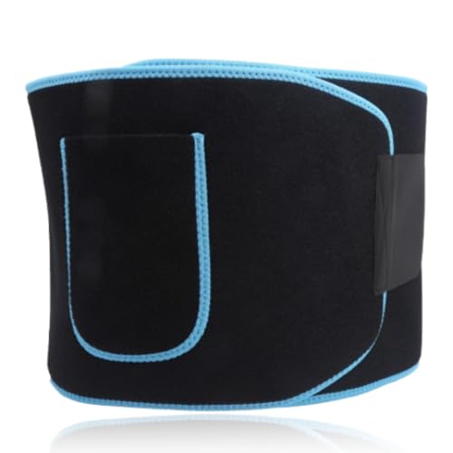 Waist Support Trimmer Belt, 124 x 23cm Elastic Fitness Waistband Adjustable Sports Lumbar Support for Men Women