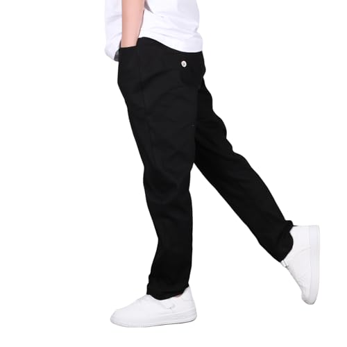 Boys' Stretchy Chino Pants - Durable Twill Material, Resistant to Pilling and Fading - for School Uniform2