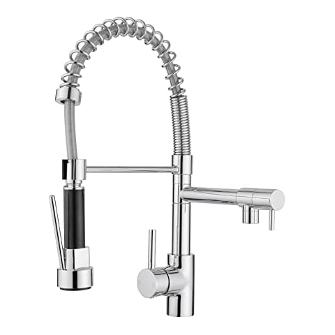 JASSFERRY Flexible Spring Kitchen Tap with Pull Out Spray Cover