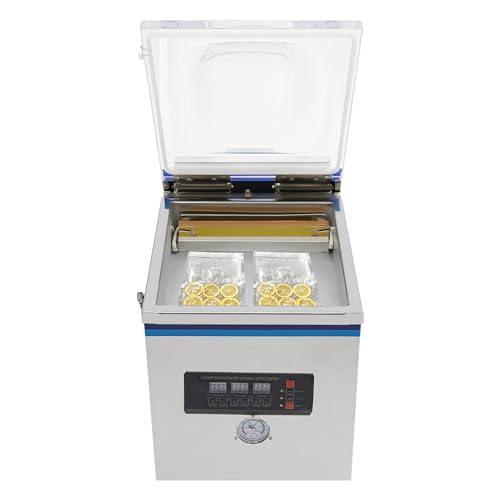 110V Chamber Vacuum Sealer, Stainless Steel Vacuum Packaging Machine, 360W