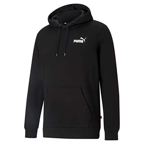 Image of PUMA Mens Essentials No. 1 Logo Hoodie Casual Outerwear Casual - Black