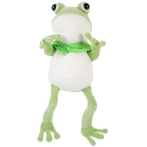 Toddmomy Muñeca de Peluche de Rana Figura de Rana Juguete Blando de Rana Juguete de Peluche de Dibujos Animados decoración de Rana Animal de Peluche Divertido Estatua de Rana Felpa