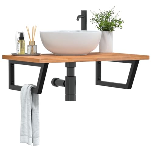Étagère d'évier en bois de hêtre massif design premium